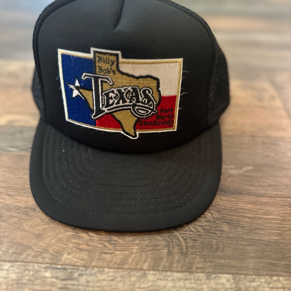 Black Billy Bobs Texas Trucker Hat